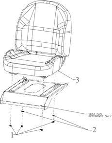 Seat Diagram and Parts List for ZT1-42E (34BBA2CS710)(2022) Cub Cadet Lawn Tractor